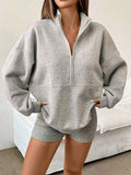 Image 15 - last view of Women's Half-Zip Sweatshirt - Perfect for Graduation, Teaching, and Fall Style