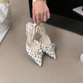 Image 1 - front view of Elevate Your Style: Women's Elegant Bow-Designer Stiletto Heels for Summer Weddings