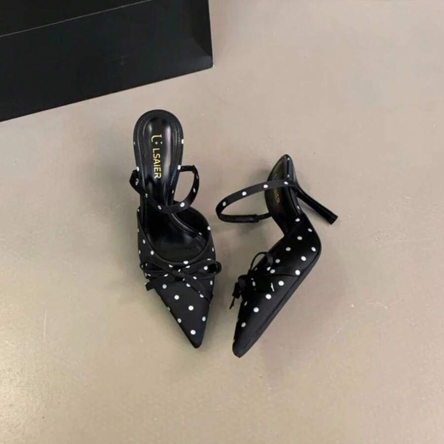 Image 5 - fabric detail of Elevate Your Style: Women's Elegant Bow-Designer Stiletto Heels for Summer Weddings