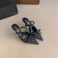 Image 6 - color option of Elevate Your Style: Women's Elegant Bow-Designer Stiletto Heels for Summer Weddings