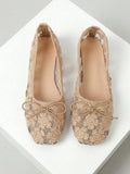 mesh sequin Mary Jane ballet flats image 51 showing visible shoe design, texture, strap, heel or flat sole details