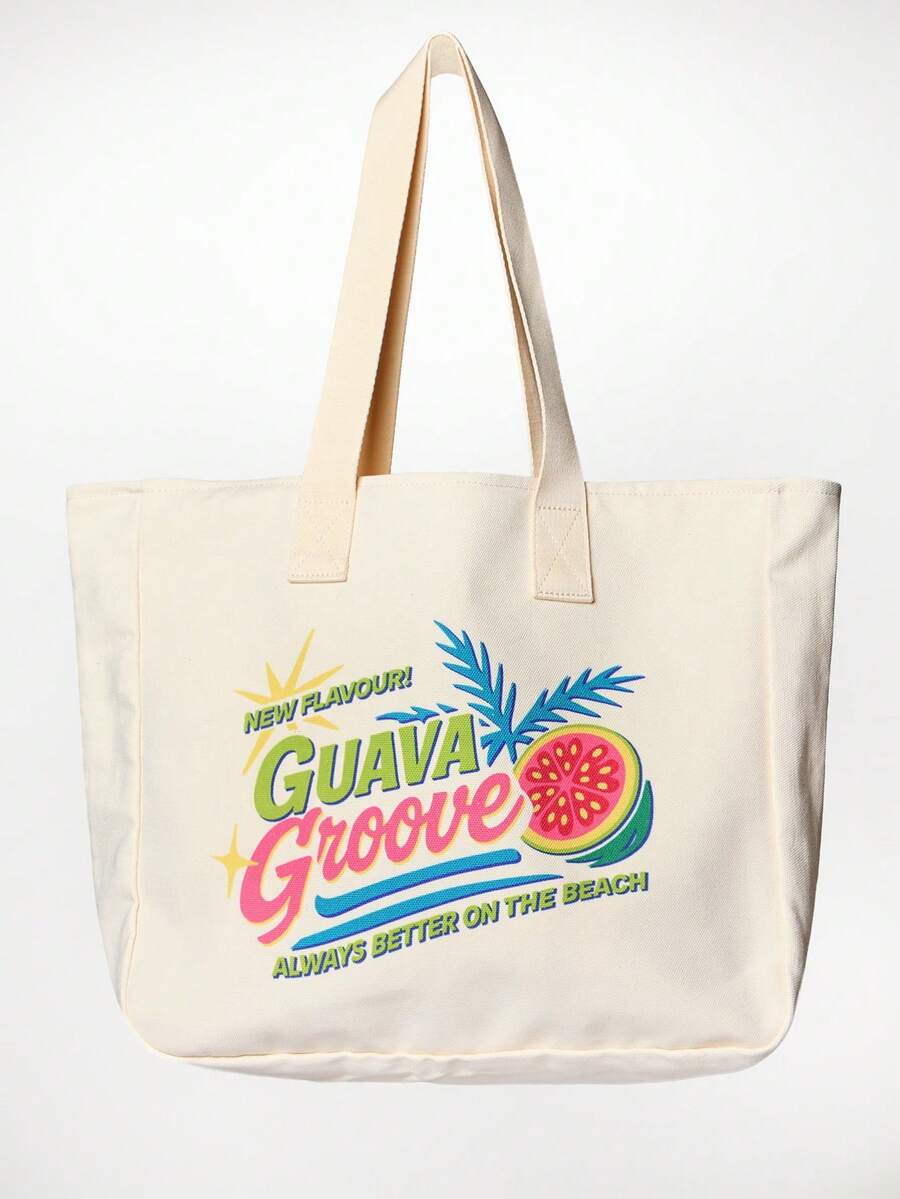 Brown canvas sport tote bag with pale pink musera sport logo and pink shoulder straps