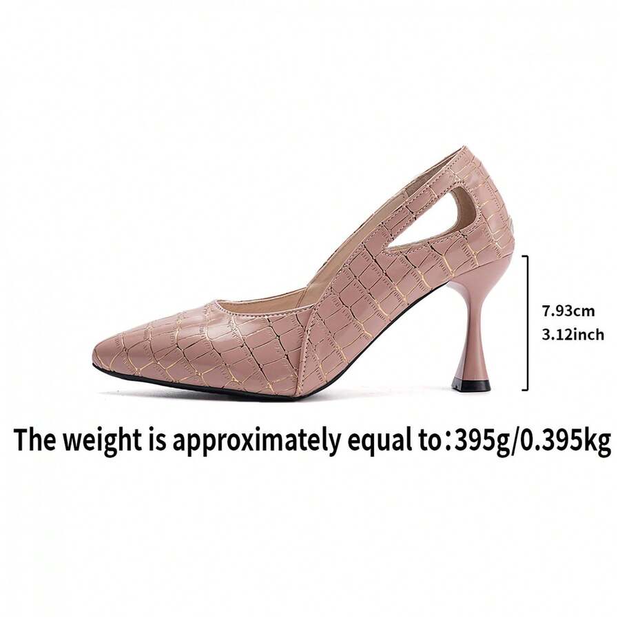 Image 5 - fabric detail of Stylish Plus Size Pointed Toe High Heels for Women - Spring 2026 Collection