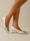 Elegant Metallic Gold Kitten Heel High Heels for Comfortable Office and Party Wear unique product image 3 metallic gold kitten heel sandal women shoes styling