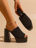 Image 7 - styled outfit of Elevate Your Style with Bright Green Knit Sandals – Ultra High Heels for a Lengthening Effect