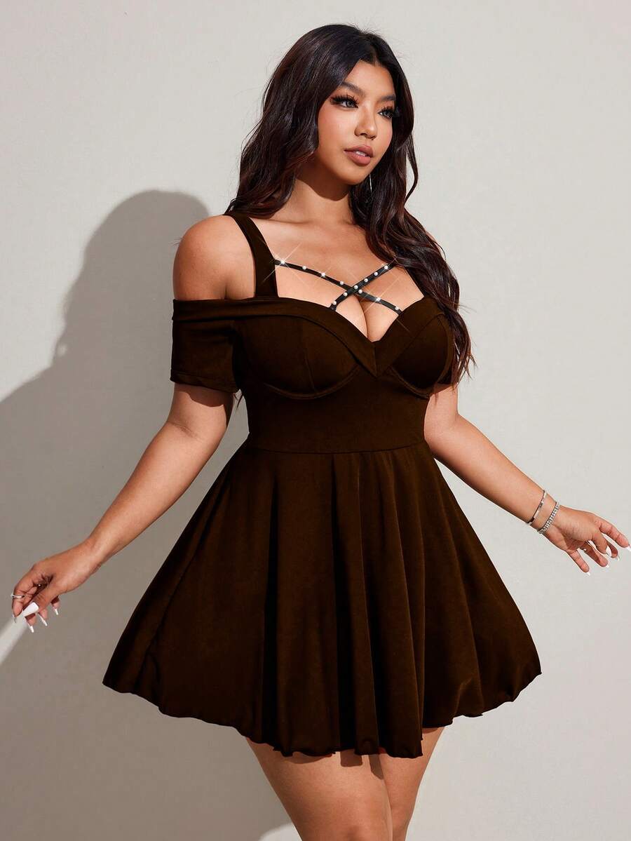 Image 6 - full length view of Chic Plus Size Black Lace Bodycon Dress for Effortless Spring/Summer Style