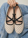 mesh sequin Mary Jane ballet flats image 65 showing visible shoe design, texture, strap, heel or flat sole details
