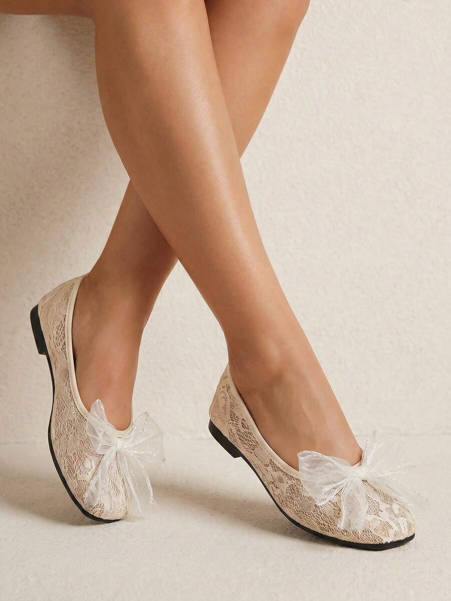 mesh sequin Mary Jane ballet flats image 12 showing visible shoe design, texture, strap, heel or flat sole details