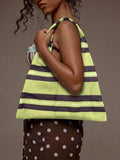 Magenta paisley satin hobo shoulder bag with wide loop strap