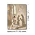 Size guide for Christian prayer canvas print measuring 30 by 40 centimeters