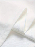 Close view of white cotton lemon graphic T-shirt with crewneck and smooth fabric