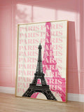 The Pink Paris Eiffel Tower Canvas Wall Art Y2K Poster for Bedroom Dorm Decor combines the romantic charm of Paris with a playful Y2K-inspired aesthetic. Featuring a stylish Eiffel Tower scene in soft pink tones, this artwork brings together feminine colors, nostalgic details, and youthful energy to create a dreamy statement piece for modern spaces.