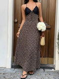 Capture effortless elegance with this blue plaid halter maxi dress, designed to blend classic charm with modern sophistication.