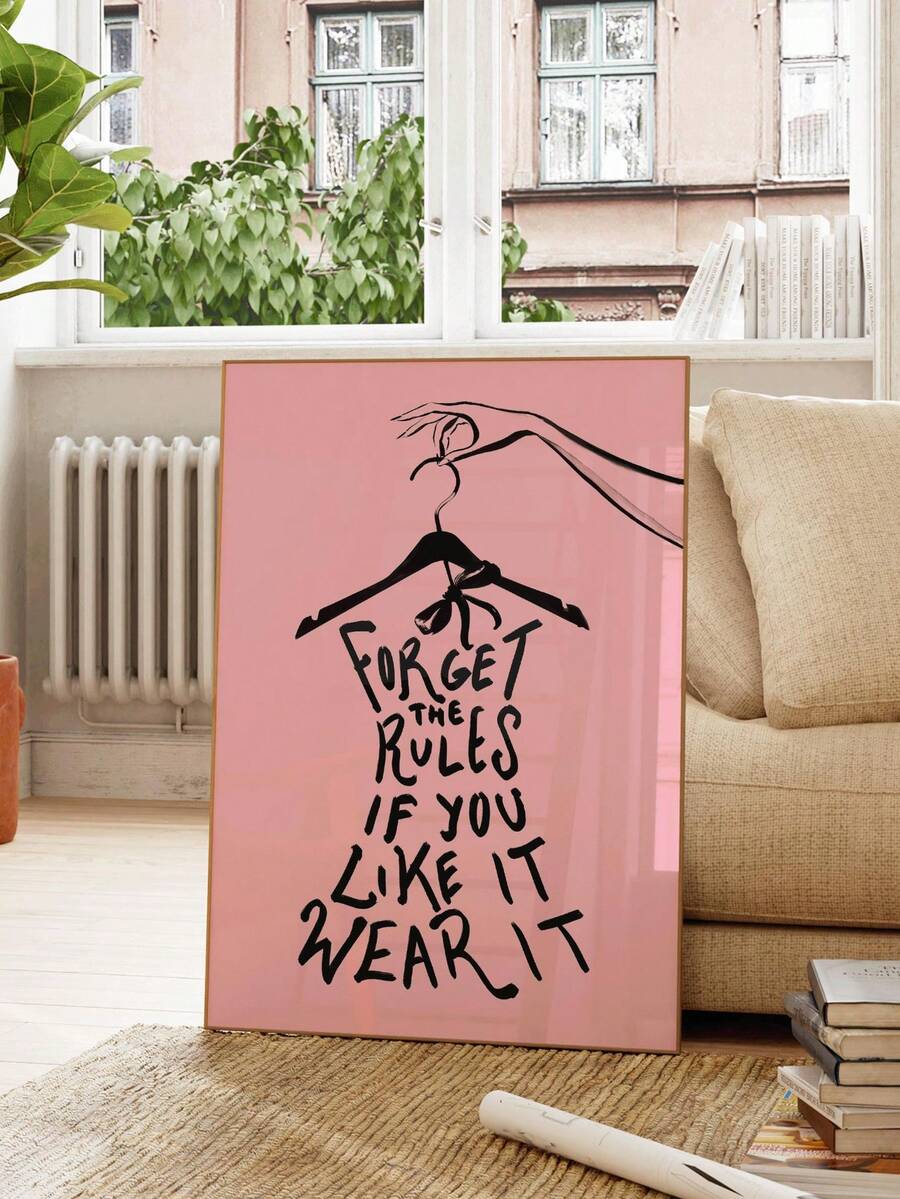 Wear What You Love canvas with natural wood frame