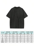 Coffee brown washed cotton T-shirt with oversized short sleeves