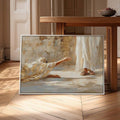 Woman Touching Jesus' Robe Canvas Wall Art, Vintage Christian Healing Religious Print