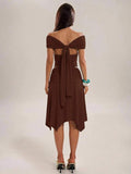 Apricot crop top and gathered skirt set with open back sash detail