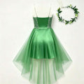 Front view of blush pink sequin fairy cosplay dress with sweetheart bodice and layered tulle