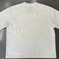 Plain back view of white Christian graphic T-shirt