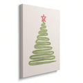 Unframed abstract Christmas tree canvas print on white background