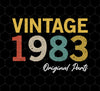 1983 Love Gift, Vintage 1983, 1983 Original Parts, Lover 1983 Gift, Png Printable, Digital File