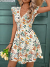 Floral Flutter Sleeve Dress: Perfect for Tea Parties and Valentine's Day