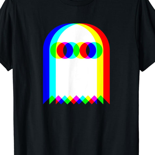 Trippy Ghost Halloween Music Party T-Shirt - Get Ready to Groove