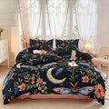 Transform your bedroom into a botanical sanctuary with this stunning 3-piece duvet cover set. Featuring vibrant floral and butterfly digital prints, this all-season bedding brings nature-inspired elegance to any décor style. Crafted from soft, durable 100% polyester, the set offers exceptional comfort and easy maintenance. The digital printing technique ensures crisp, fade-resistant colors that maintain their beauty through countless washes.
