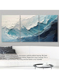 Dive into a splash of style with this 3-piece unframed canvas set! Featuring swirling blue waves in an abstract design, it brings a breezy coastal vibe to any room. Perfect for adding a pop of color and modern charm to your home or office walls. Let these waves inspire creativity and calm in your space!