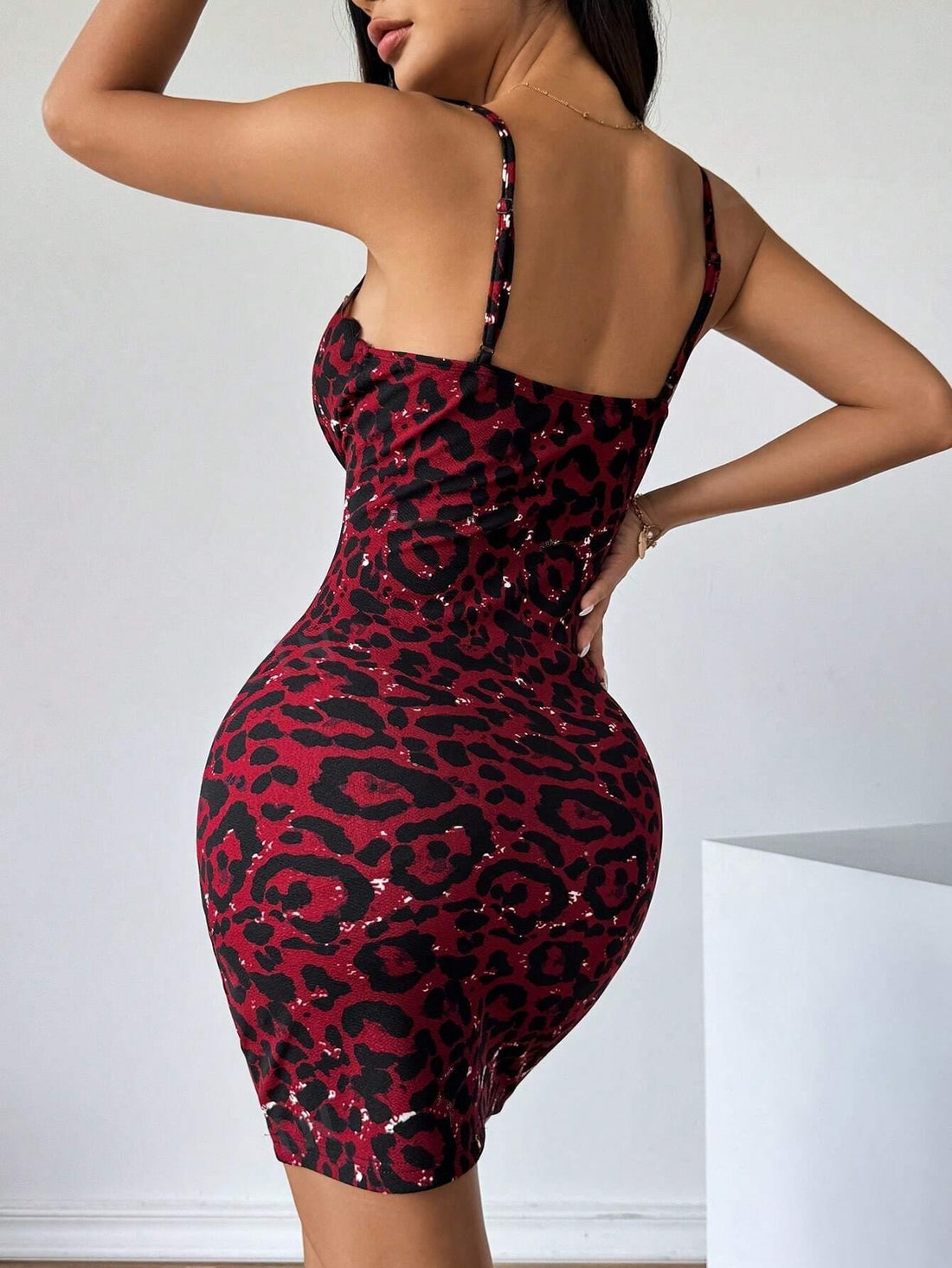 Experience the epitome of style with Lace and Leopard: The Perfect Summer Dress for Women. Made with delicate lace and featuring a bold leopard print, this dress is both elegant and fierce. Perfect for any summer occasion, it's sure to make a statement. Upgrade your wardrobe with this must-have dress.