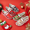 Stylish Women's Christmas Print Canvas Shoes: Casual, Lightweight, and Fashionable Sneakers