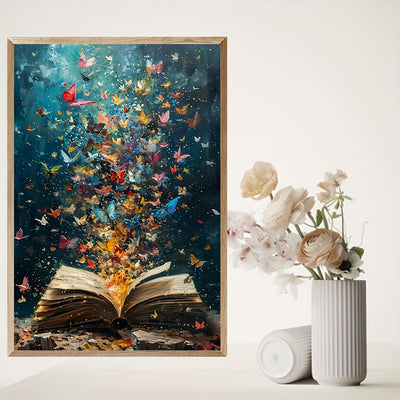 Whimsical Butterfly Dreams: Modern Abstract Canvas Art for Inspired Living Spaces