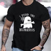 Humerus Letter Ghost Graphic Print Men's Tee: Summer Style Statement