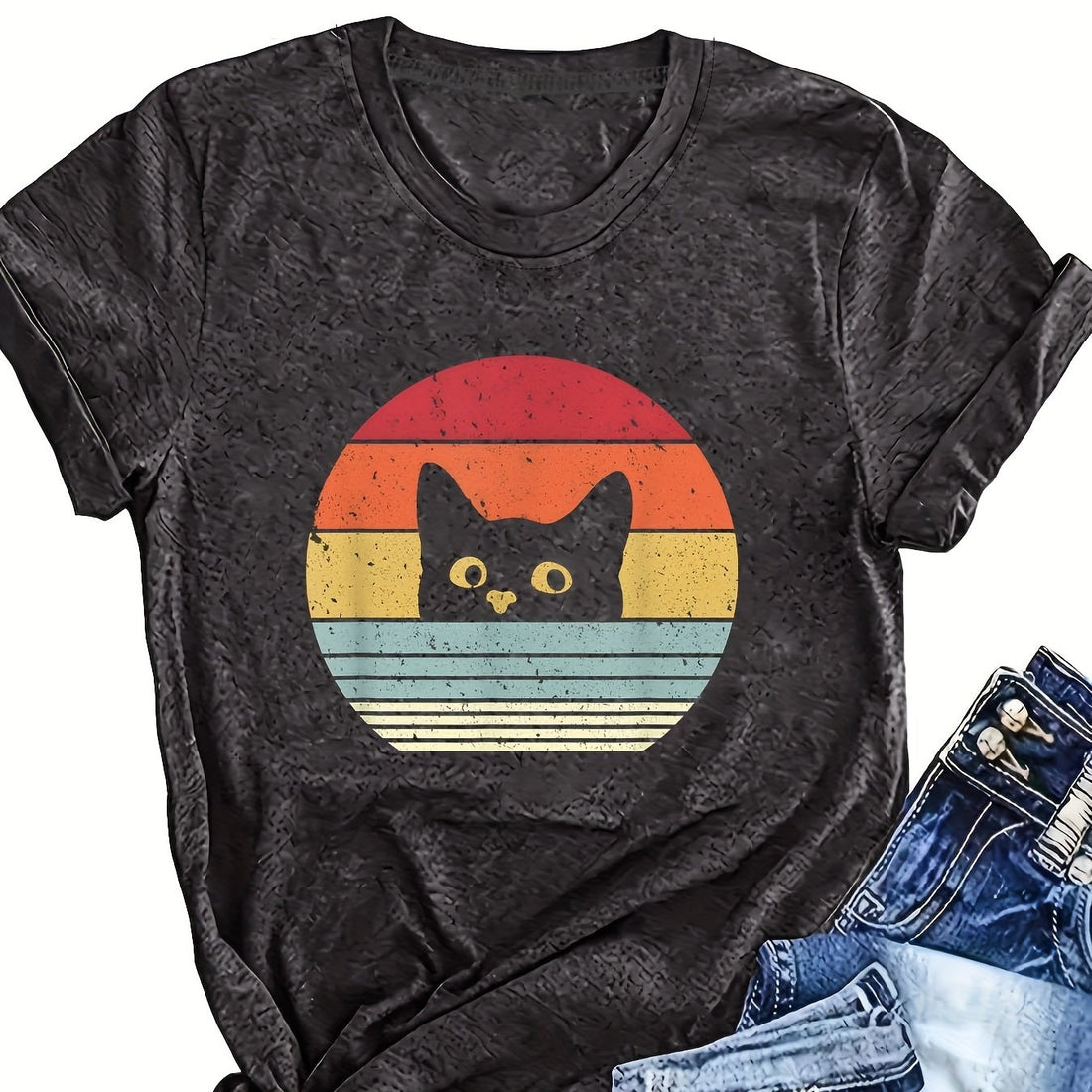 This Chic Casual Women's Short Sleeve Neck T-Shirt is designed for effortless style and comfort for everyday wear. Made with quality materials, this shirt is perfect for any casual occasion. Update your wardrobe with this versatile and chic t-shirt that will elevate your everyday look.