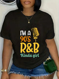 Transport yourself back to the golden era of R&B with our 90's R&B Vibes graphic tee. Show off your love for the smooth, soulful sounds of the 90's with this fun and playful design. Perfect for any modern-day 90's R&B kinda girl.