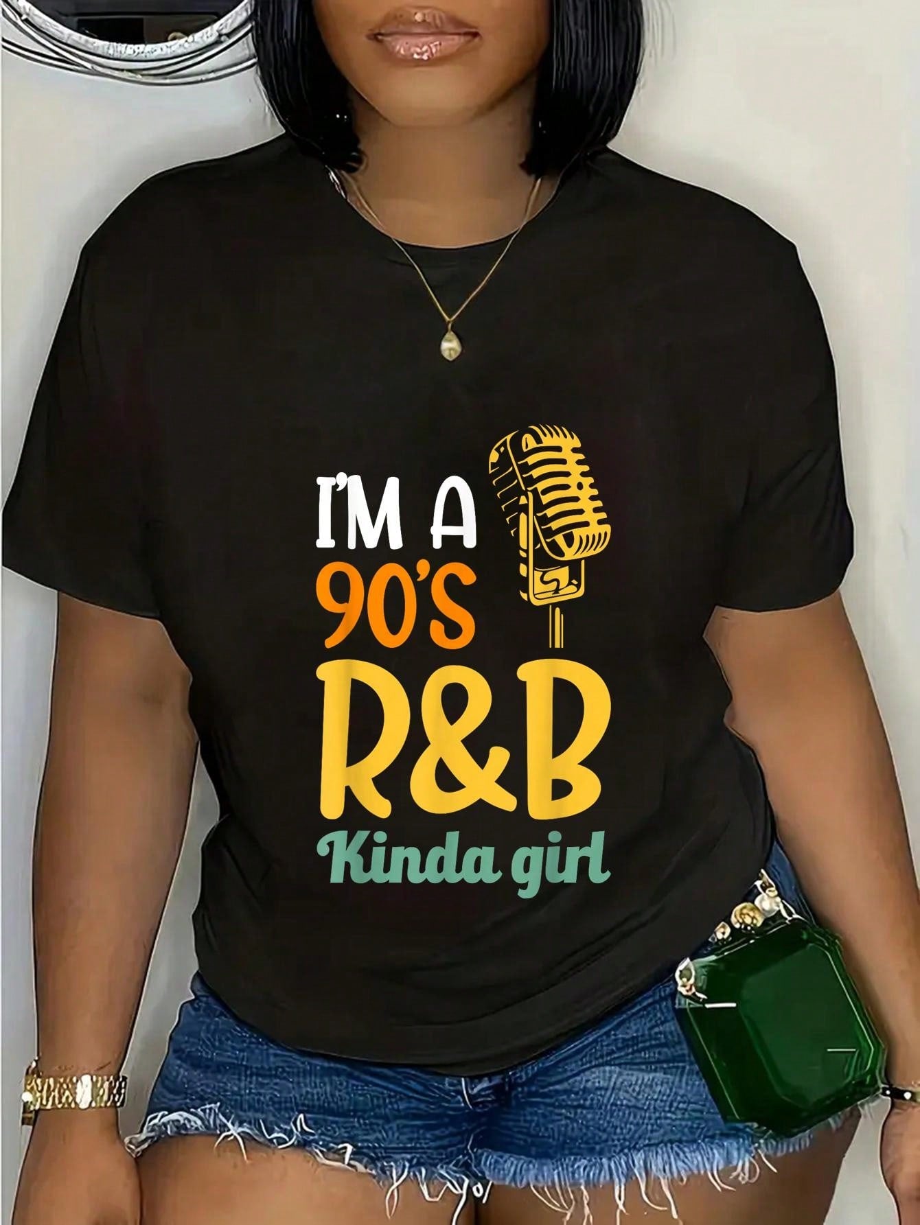 Transport yourself back to the golden era of R&B with our 90's R&B Vibes graphic tee. Show off your love for the smooth, soulful sounds of the 90's with this fun and playful design. Perfect for any modern-day 90's R&B kinda girl.