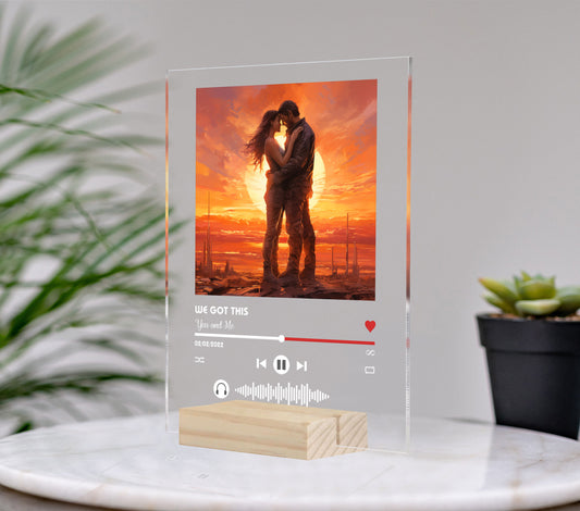 Celebrate your love with our Anniversary You And Me print, featuring the iconic "You And Me" song lyrics and a couple silhouetted against a beautiful sunset. A perfect gift for your partner, this print captures the essence of your special bond. Made with high-quality materials, it will be a lasting reminder of your love for years to come.