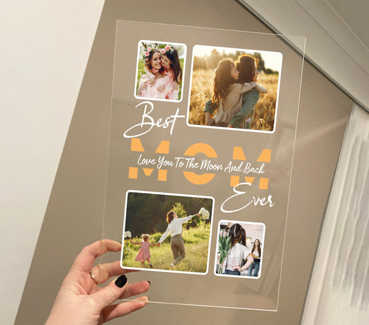 Celebrate the most special woman in your life with our Custom Mom Name gift. Show her she's the Best Mom Ever with a personalized Mother's Day gift. Add her children's names and a custom picture to make it truly unique. Give a gift that will warm her heart and show your love.