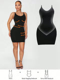 Slip into effortless elegance with this sleek bodycon dress that hugs you in all the right ways. The adjustable spaghetti straps let you customize your fit, while the built-in leotard keeps everything secure and smooth underneath. Crafted from Sirith's signature seamless knit, this dress moves with your body for ultimate comfort without the bulk. Perfect for date night, brunch, or whenever you want to feel confident and fabulous. Versatile enough to dress up or down, this is the closet staple that does it a