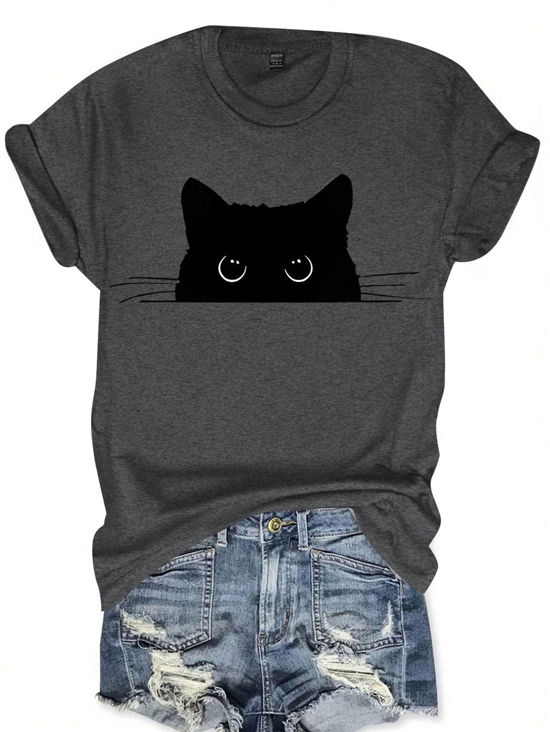 Get ready for some feline fun with our Adorable Cartoon Cat Graphic Tee! Designed for cat lovers, this casual crew neck t-shirt features a cute cartoon cat graphic that will make you the envy of all animal enthusiasts. Stay stylish and show off your love for cats with this must-have tee!