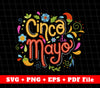 Love Cinco De Mayo Svg, Cinco de Mayo Party, Svg File, Png Sublimation File