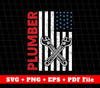 Plumber Tool Svg, American Flag Svg, Plumber Lover Svg, SVG Files, PNG Sublimation File