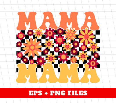 Mama Lover, Groovy Mama, Mother's Day Gift, Gift For Mom, Digital Files, Png Sublimation