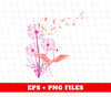 Dandelion Flamingo, Flamingoes Lover, Love Dandelion, Digital Files, Png Sublimation