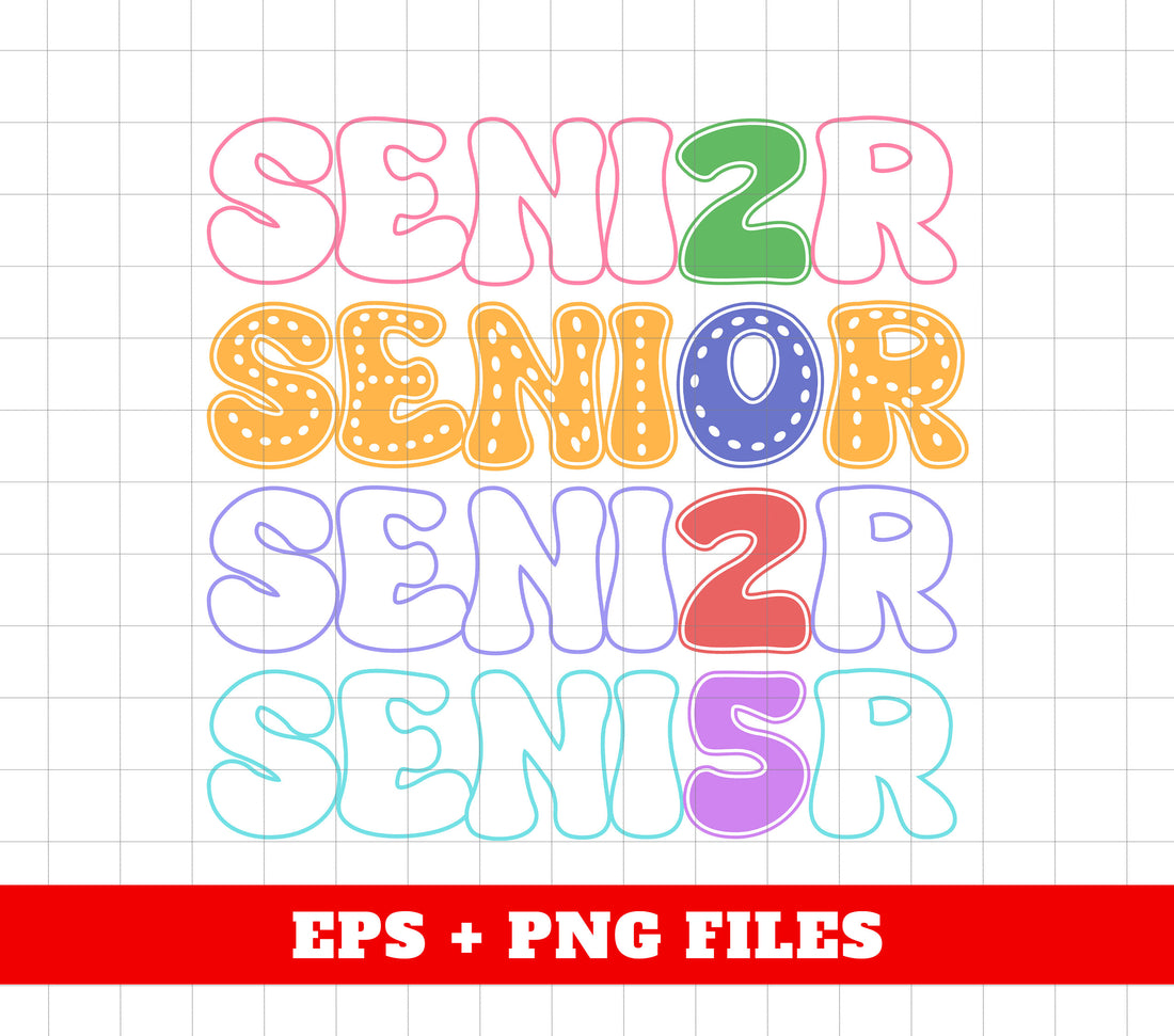 Senior 2025, Retro Graduation, Class Of 2025, High School 2025, Back To School, Digital Files, Png Sublimation