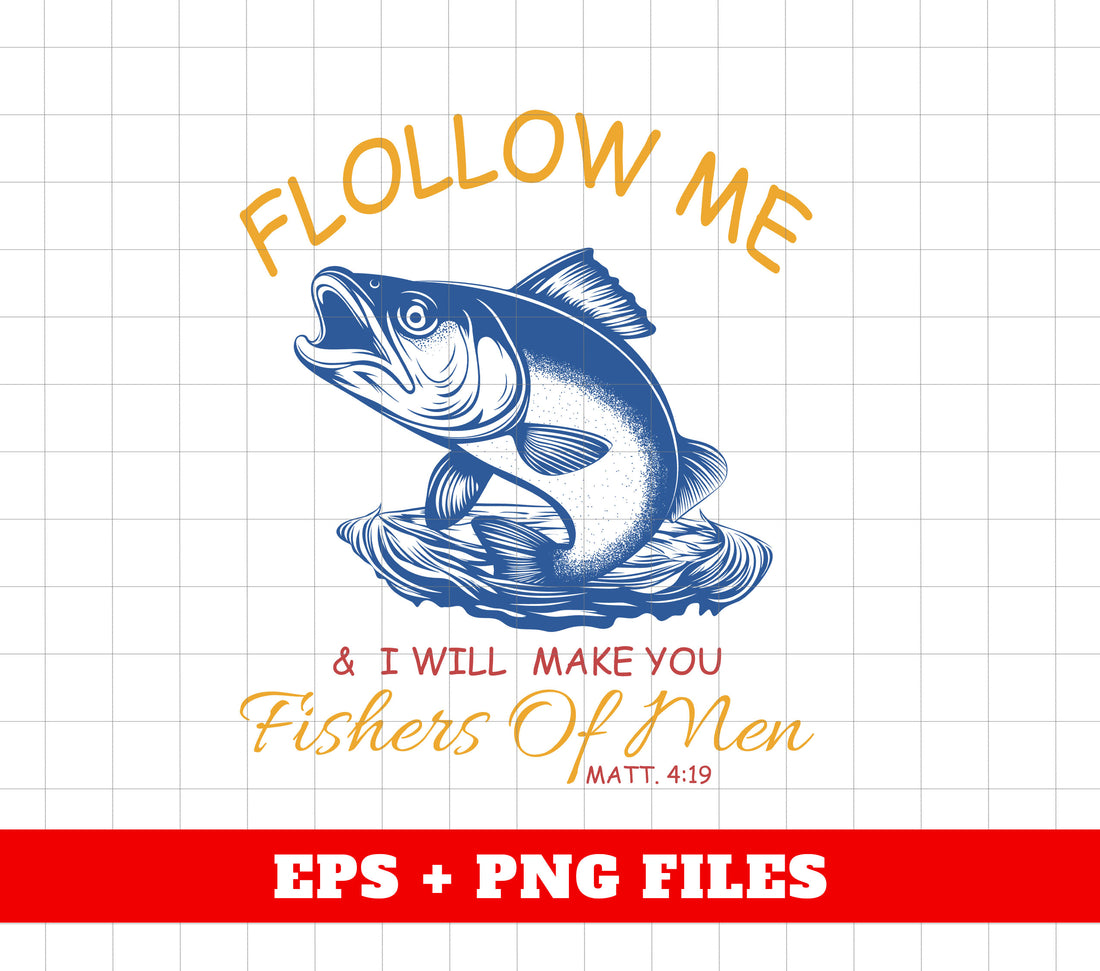 Christian Gift, Jesus Lover, Christmas Easter, Retro Boho, Love Fishing, Fishers Of Men, Digital Files, Png Sublimation