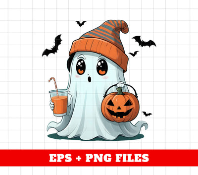 Halloween Ghost, Cute Ghost, Cute Fall, Fall Halloween, Spooky Season, Digital Files, Png Sublimation