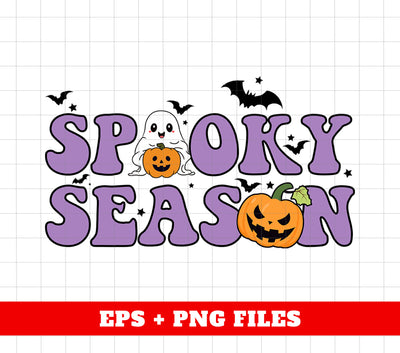 Spooky Season, Halloween Gift, Happy Halloween, Fall Halloween, Cute Boo, Scary Boo, Digital Files, Png Sublimation