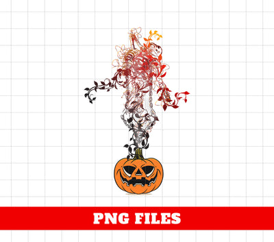 Halloween Gift, Break Free Chains, Funny Skeleton, Stand On The Pumpkin, Digital Files, Png Sublimation