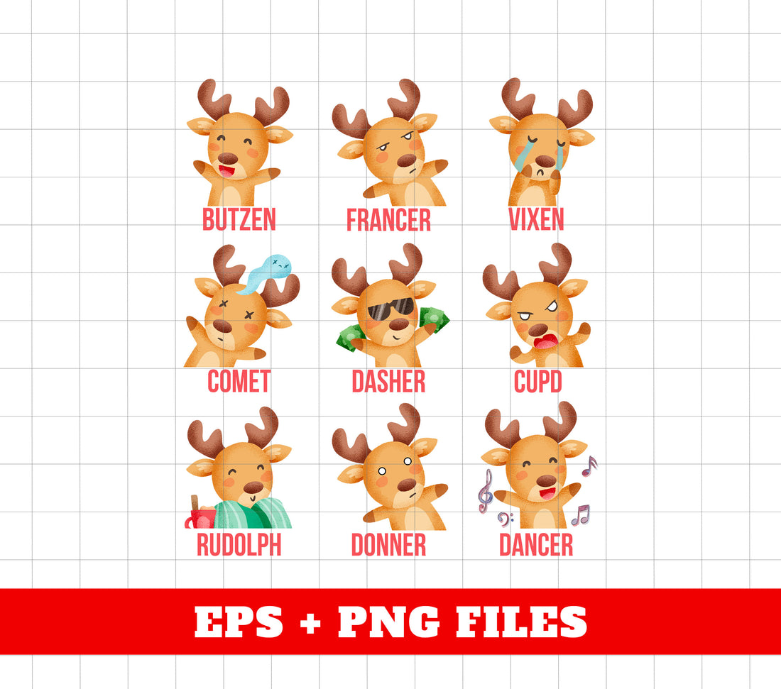 Retro Christmas, Reindeer Rudolph, Groovy Christmas, Merry Vibes, Trendy Xmas, Christian Gift, Digital Files, Png Sublimation